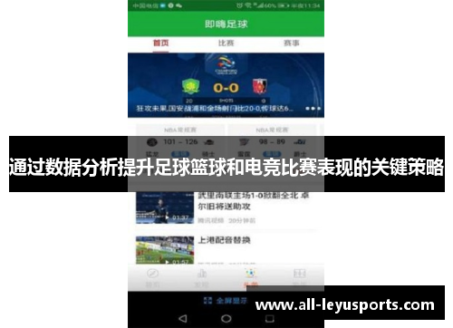通过数据分析提升足球篮球和电竞比赛表现的关键策略